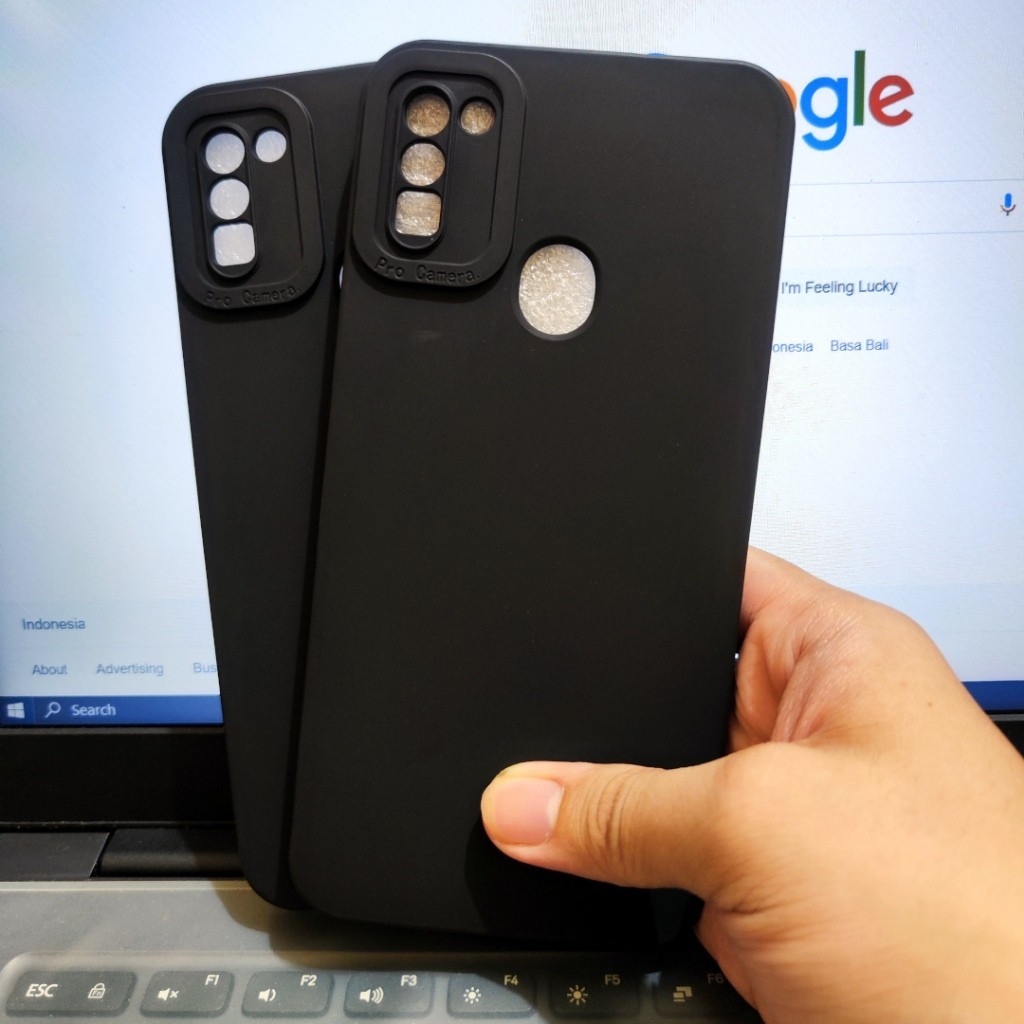 Case Pro Camera Full Black Samsung A11, Samsung A21s, Samsung A31 Silikon TPU Pro Camera Hitam Polos