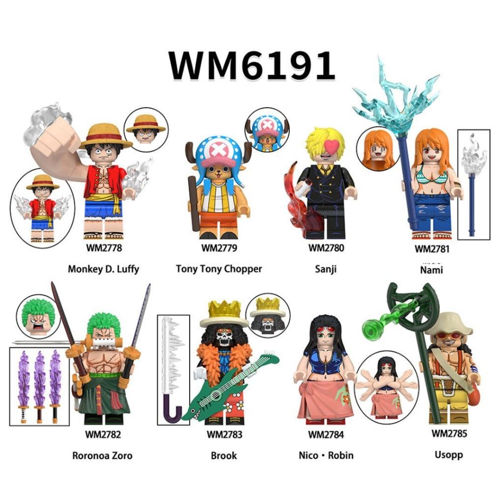 GS - (1pcs) Mainan Lego Mini Bricks One Piece Anime Balok Susun TOY3053