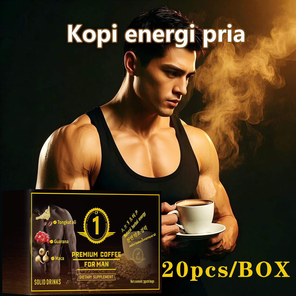 

MACA BOOST COFFEE Kopi Stamina Pria Kuat Tahan Lama instant coffee/herbal coffee increases endurance for men and reduces back pain Penambah Stamina pria - Wanita