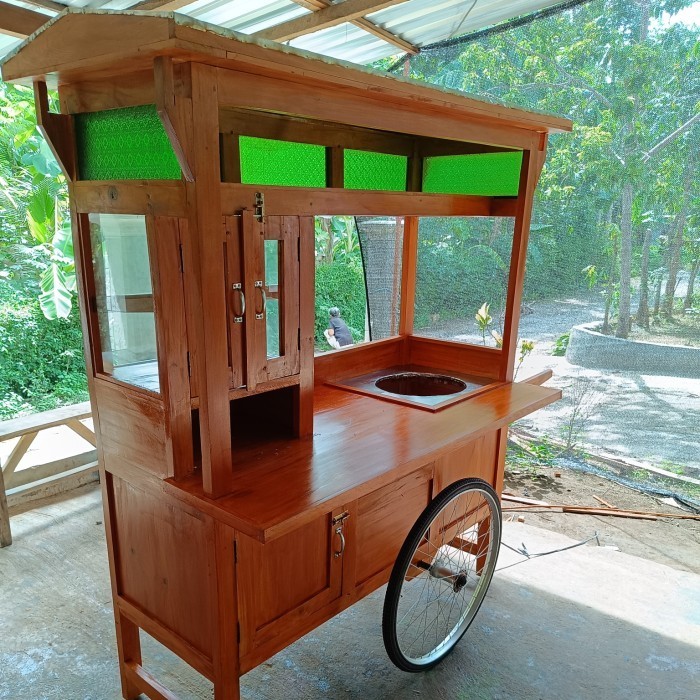 gerobak bakso keliling roda becak