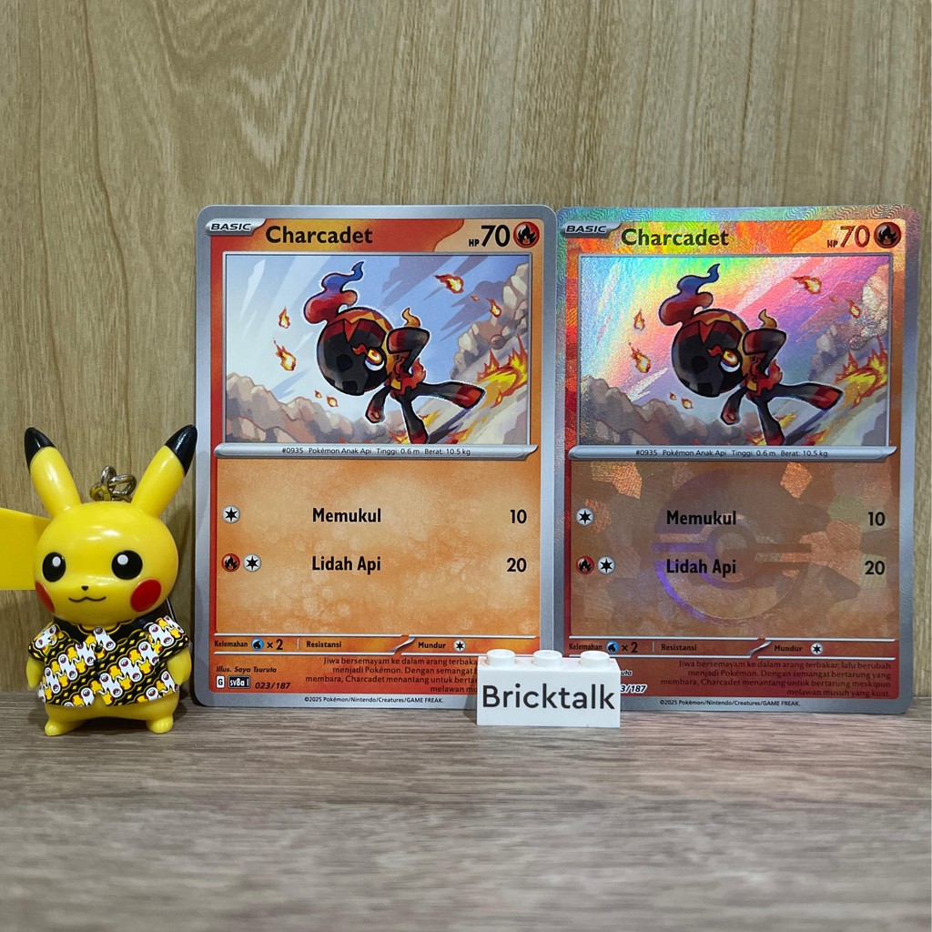 Kartu Pokemon TCG sv8a Charcadet 023/187 Normal , Pokeball / Monster Ball, Master Ball Trading Card 