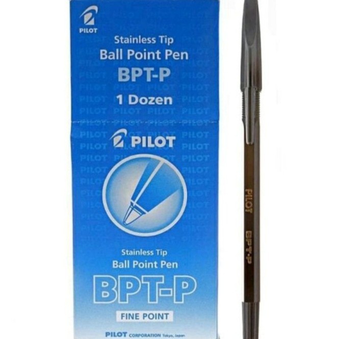 

Bolpen / Ballpoint / Pulpen PILOT BPTP Pen BPT-P Hitam Original