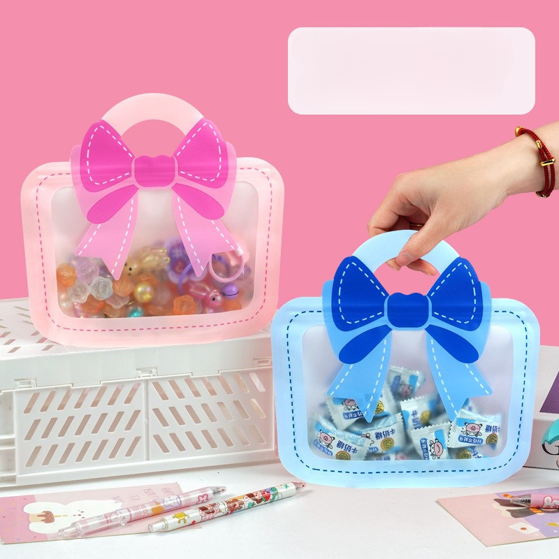 

Plastik Bingkisan Ziplock Standing Goodie Bag Kemasan Cookies Candy 3D Pita / Goodie Bag Pita Ziplock - OS0581