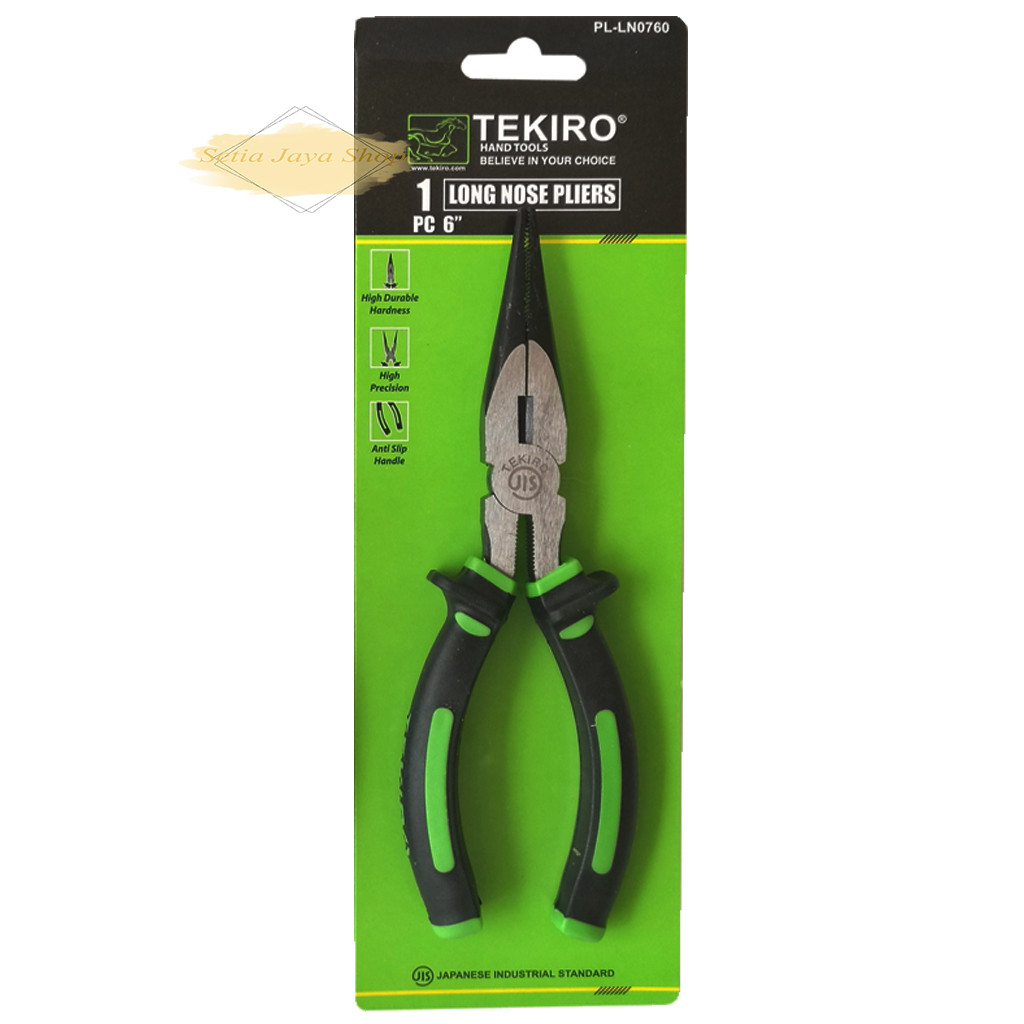 tang lancip TEKIRO, BESAR 6 INCH, TANK, ALAT PENJEPIT, ORIGINAL TANG TEKIRO