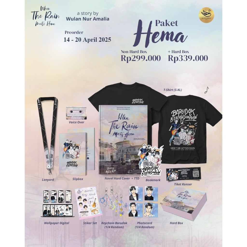 

Novel When The Rain Meets Hema By Wulan Nur Amalia - Blackswan