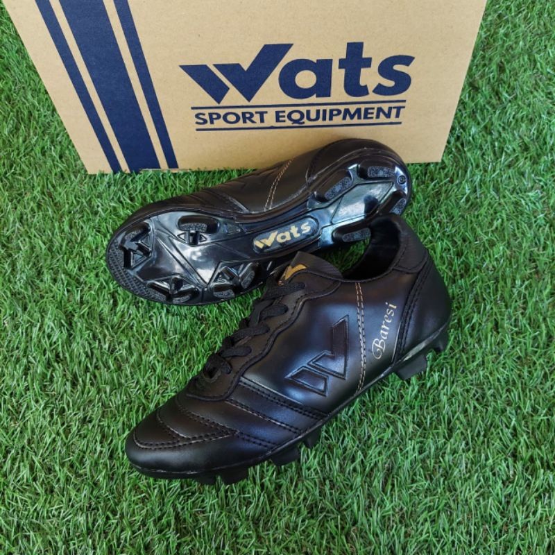 Sepatu bola kulit anak / junior WATS BARESI original free deker dan kaos kaki CO