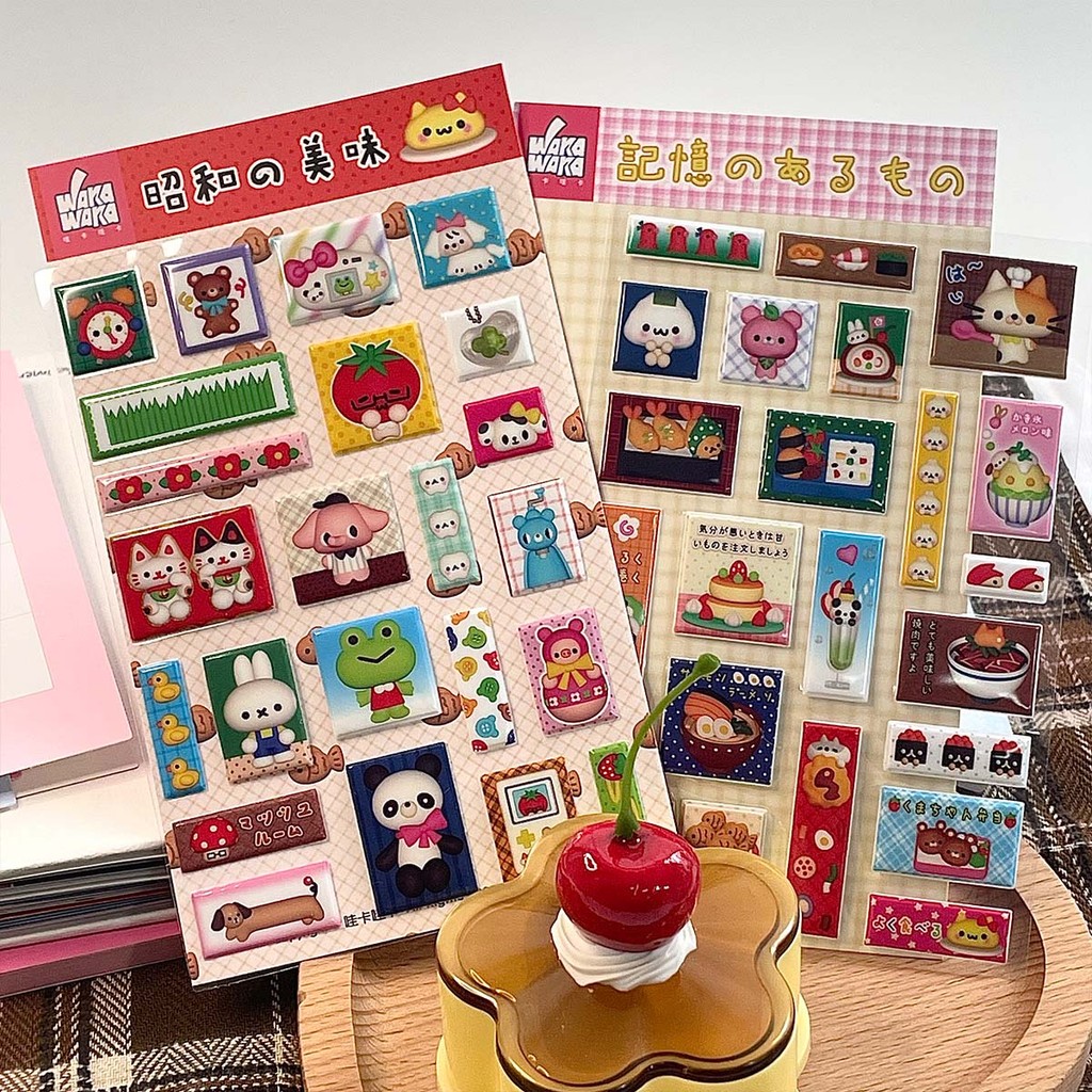 

Cute 3D Foam Stickers Vintage Dialog Box Sticker Korean Style Scrapbooking Sticker Collage Decor Supplies