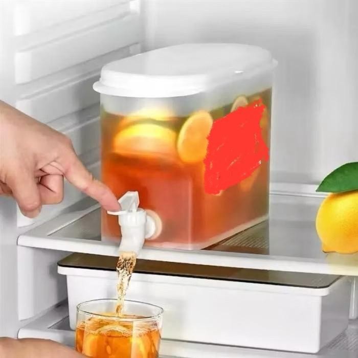 [AB] Dispenser Kran Kulkas Mini Tempat Air Kran 2 Liter Teko Air Portable Dispenser Jus Portable Vir