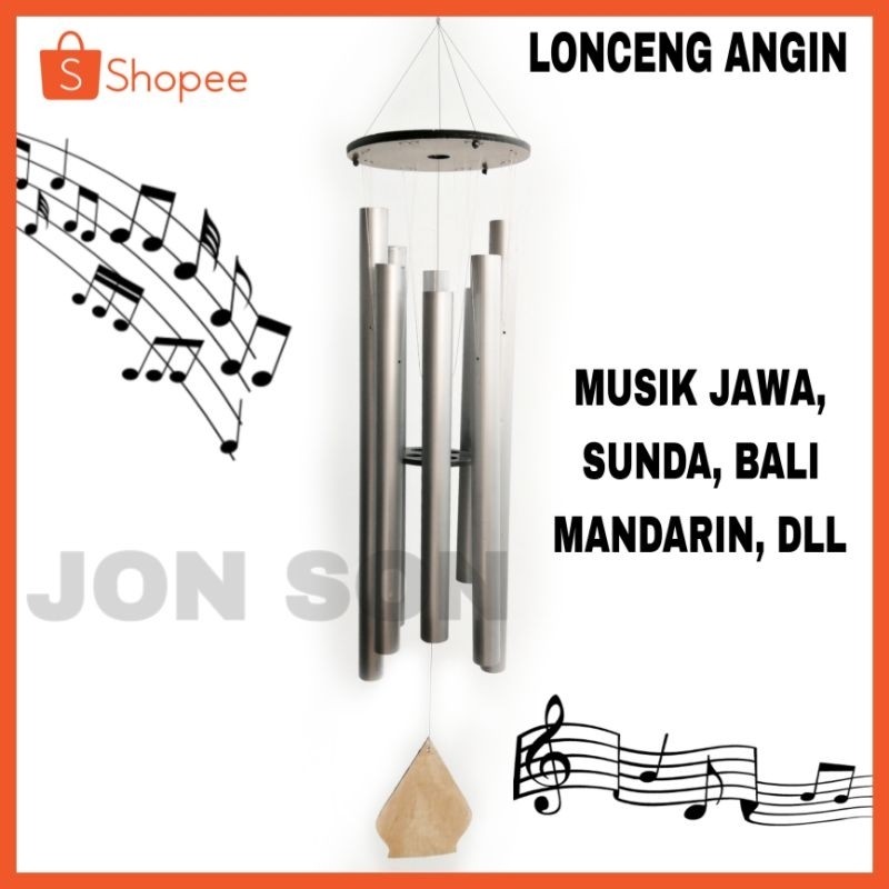 LONCENG ANGIN BERNADA WINDCHIME NADA GENTA ANGIN MUSIK JAWA SUNDA BALI MANDARINco
