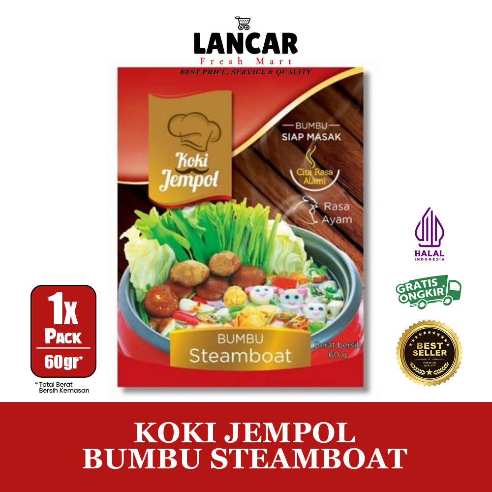 

KOKI JEMPOL BUMBU STEAMBOAT 60GR