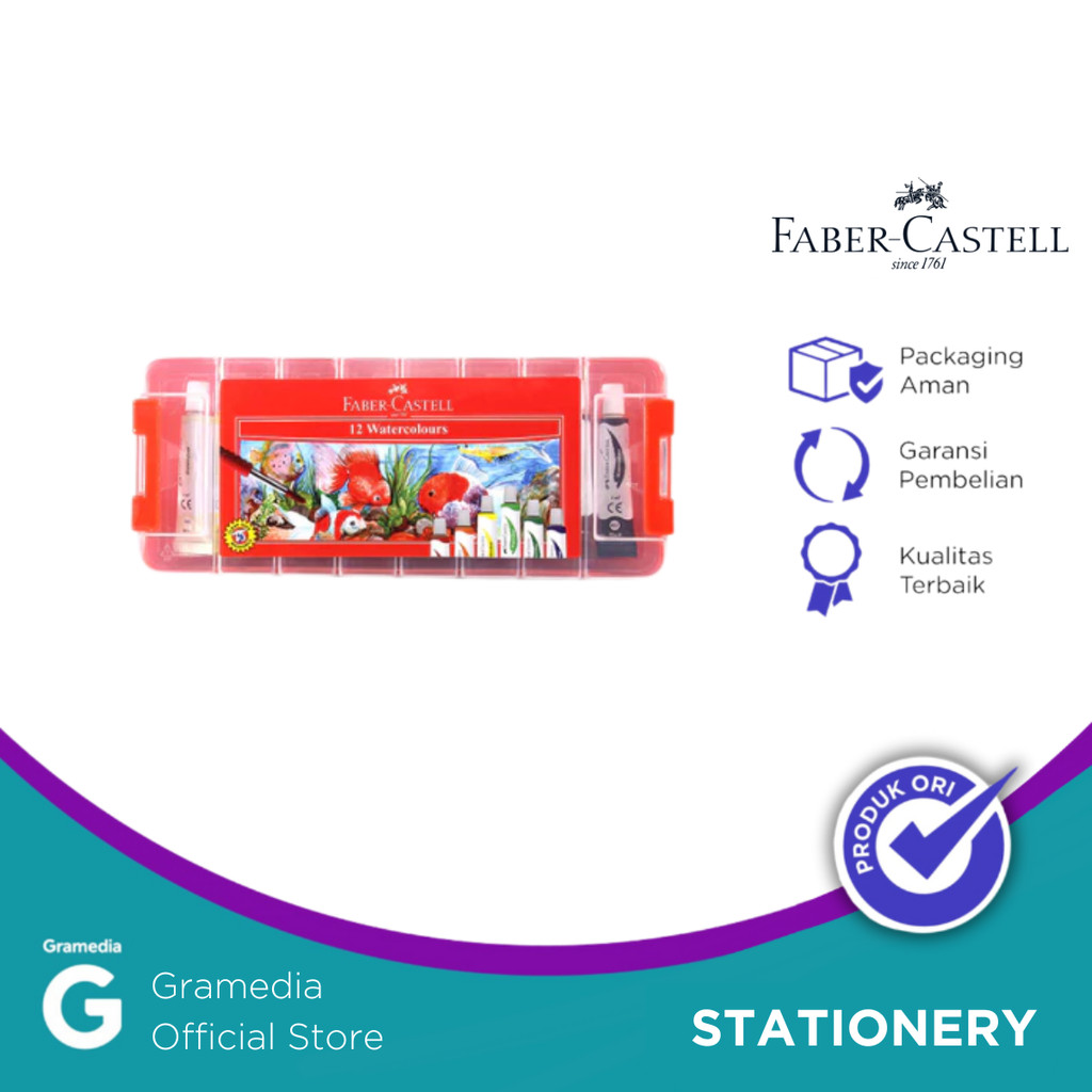 

Cat Air Faber Castell Watercolours Isi 12 In Plastic Case
