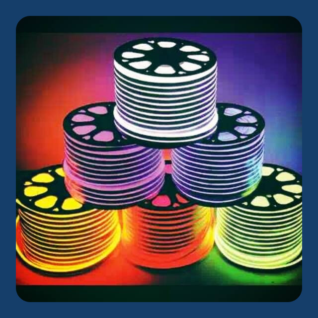 Lampu Neon Flex LED Selang Flexible sign strip fleksibel 10METER+SOKET