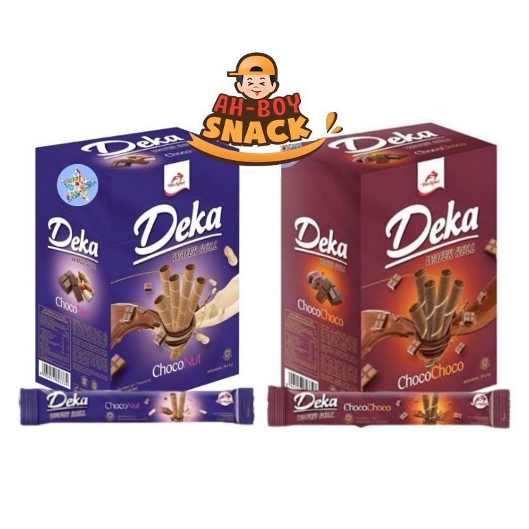 

WAFER DEKA ROLL CHOCO NUT ISI 24PCS X 8GR - KETENG 500