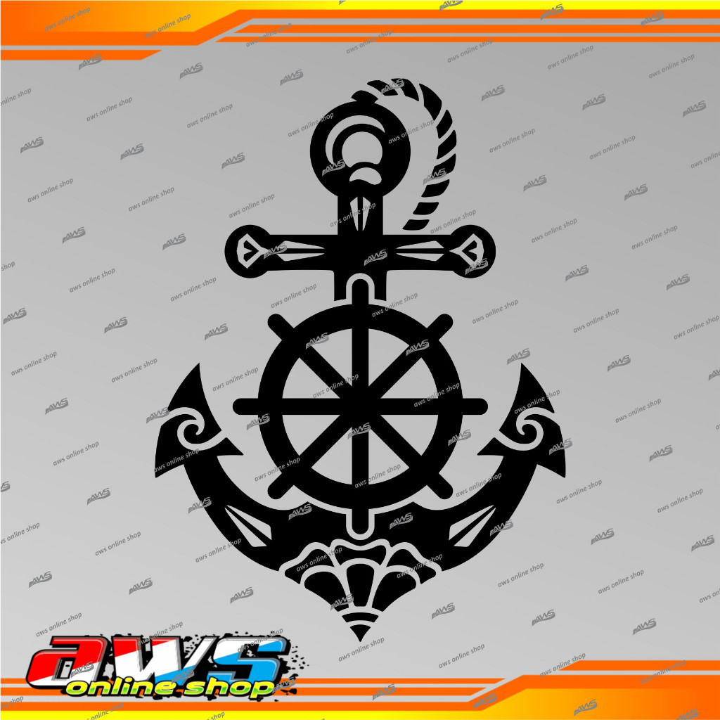 

Sticker Jangkar Tribal Reflektif Tahan Lama