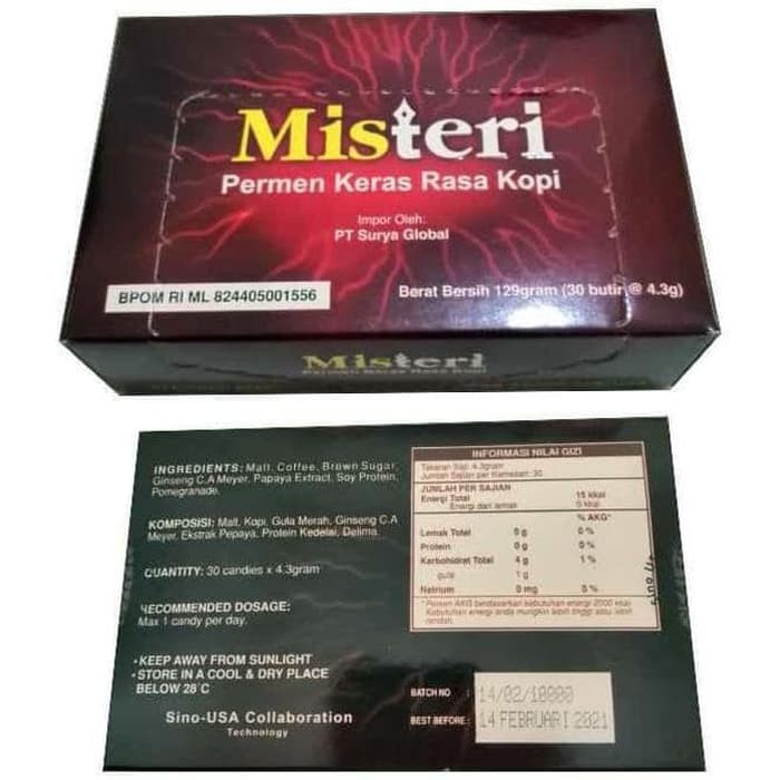 

sale MISTERI CANDY PERMEN KOPI GINSENG