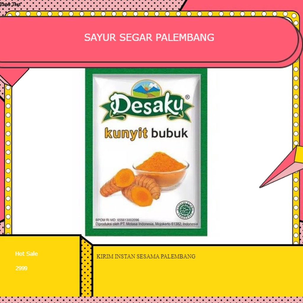 

Kunyit Bubuk 1 Bungkus 10 Gr