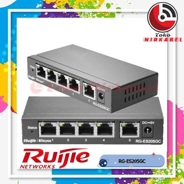 Ruijie RG-ES205GC 5 Port Gigabit Cloud Managed Switch - RG-ES205GC