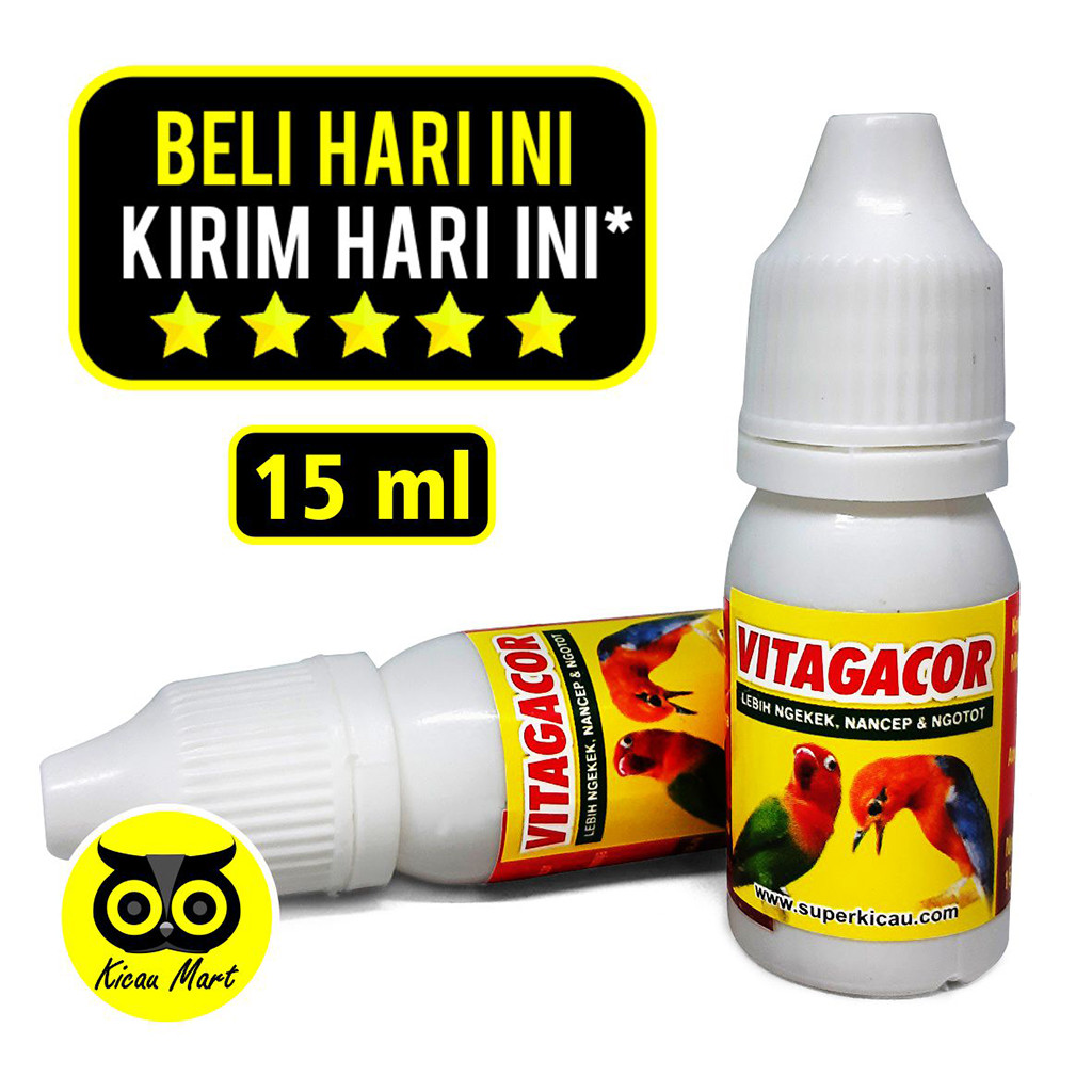 KICAU MART VITAMIN VITAGACOR VITA GACOR SUPER KICAU OBAT PENGGACOR BURUNG LOVEBIRD TAMBAH NGEKEK KON