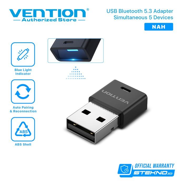 Vention Bluetooth Adapter Receiver Dongle Aptx - NAF Black