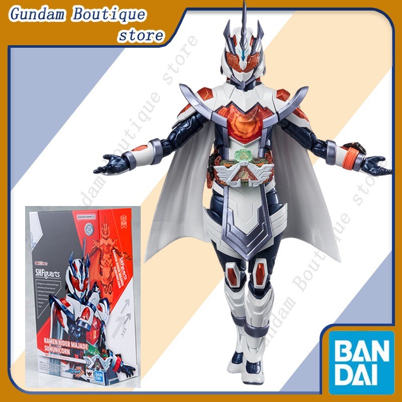 Bandai Genuine SHF Kamen Rider Majade Sun Unicorn Anime Action Figure Collectible Joints Movable Mod