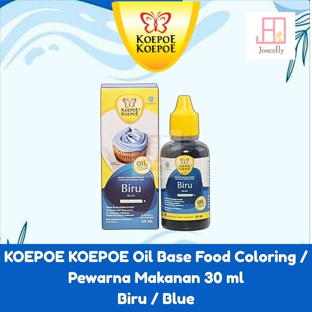 

JOSCELLY.ID KOEPOE KOEPOE Oil Base Food Coloring / Pewarna Makanan Biru / Blue