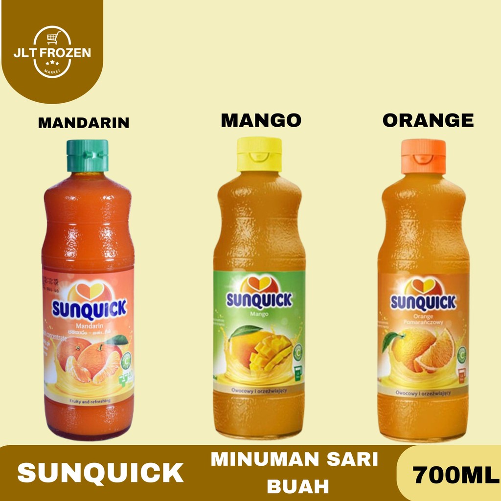 

Sunquick Minuman Sari Buah / Sirup / Syrup / Jus / Rasa Mango / Mangga / Mandarin 700ml