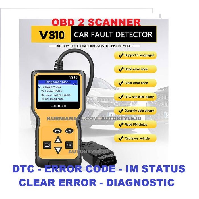 OBD2 scanner car diagnostic scan V310 OBD 2 code reader scanner ecu