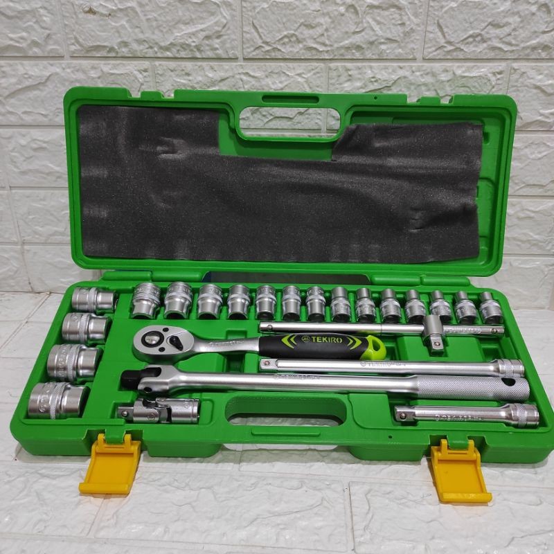 Kunci Sok Set TEKIRO 24 PCS - Kunci Sok TEKIRO 8-32 MM 24 PCS - Kunci Sok TEKIRO