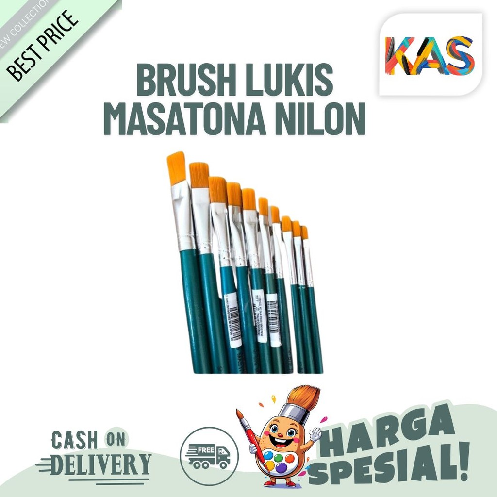 

Kuas Lukis / Brush Lukis Mastona Nilon 579 No 1-12 ukuran