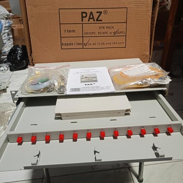 OTB 12 Core Lengkap Adapter FC Dan Ptail FC Merk PAZ  / FC