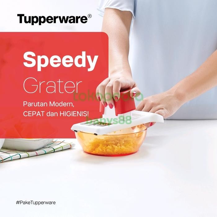 SPEEDY GRATER TUPPERWARE - TUPPERWARE SPEEDY GRATER PARUTAN MULTI GUNA