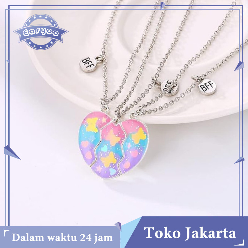 3 Buah/Set Kalung Persahabatan 3 Orang Magnet Best Friends Forever