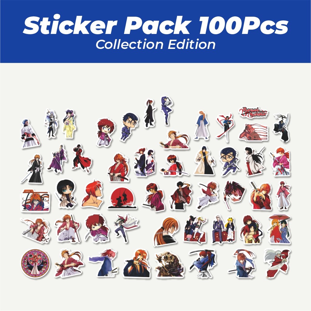 

Hot Stiker Anime Rurouni Kenshin Sticker Lucu Anti Air Stikers Berperekat Waterproof Sticker Decal Buat Motor Helm Buku Journal Koper Casing HP Laptop Botol Minum