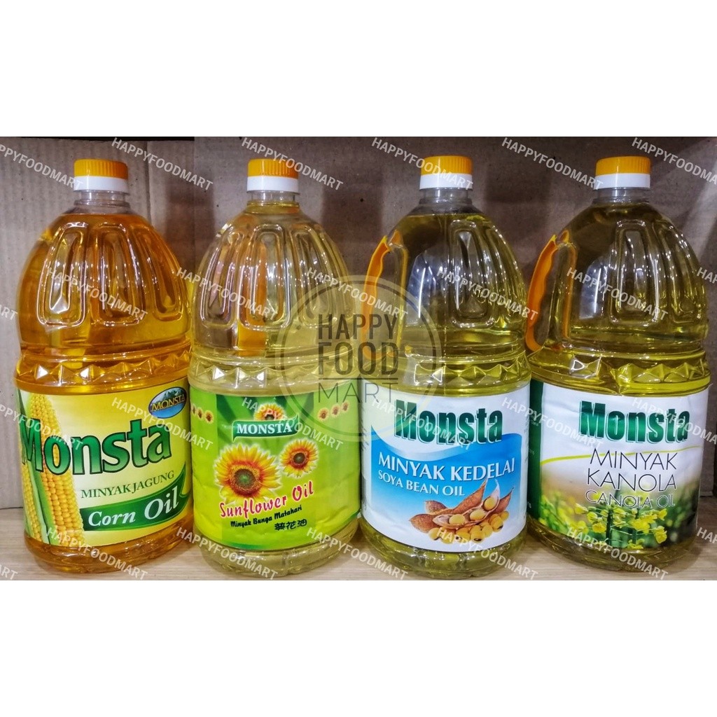 

[DISKON] MONSTA MINYAK SEHAT 2 LITER/CORN OIL/SUNFLOWER OIL/CANOLA OIL/SOYA BEAN OIL/SUN FLOWER/HEALTHY OIL/MINYAK JAGUNG/BUNGA MATAHARI/KANOLA/KEDELAI
