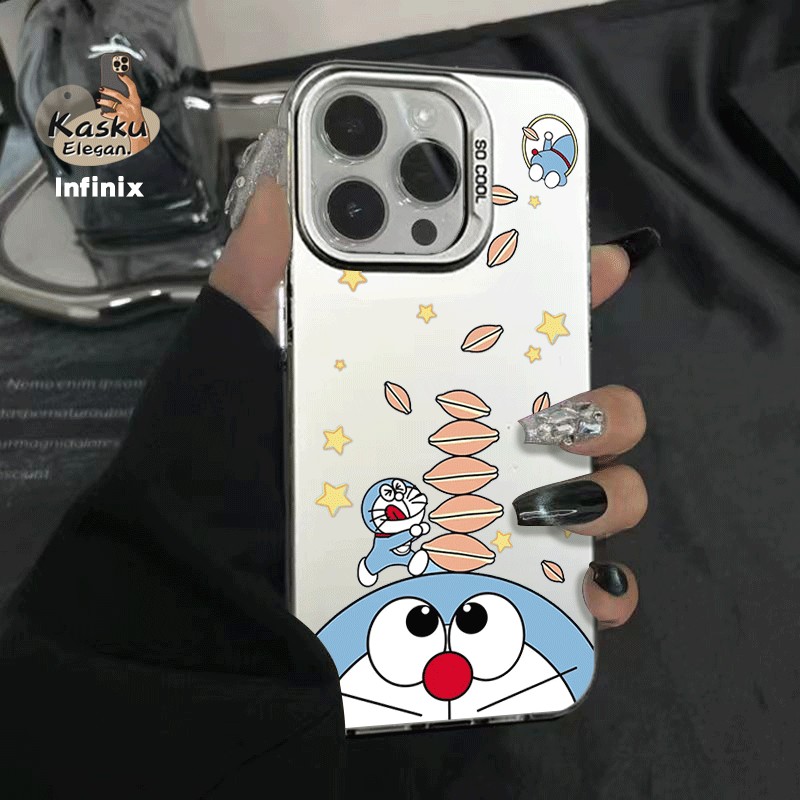 Infinix Itel Tecno Casing Elegan Doraemon Tahan jatuh imut adaptasi Infinix Hot 10 Lite Play 11 Play
