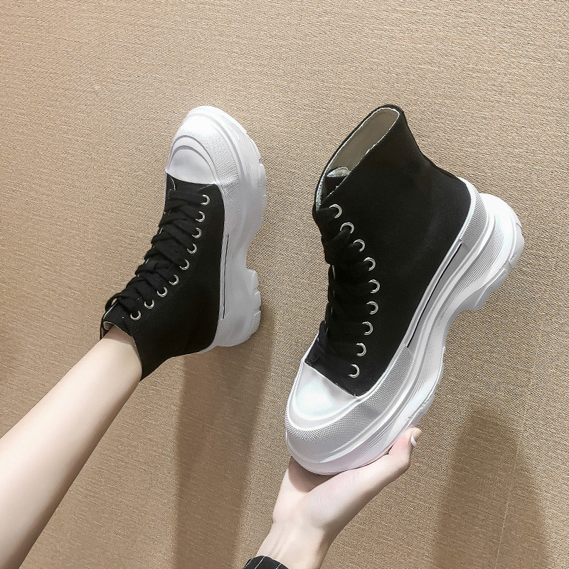 Bunga mete pria espadrilles high-top wanita dalam sepatu ayah platform beberapa ukuran 41-43