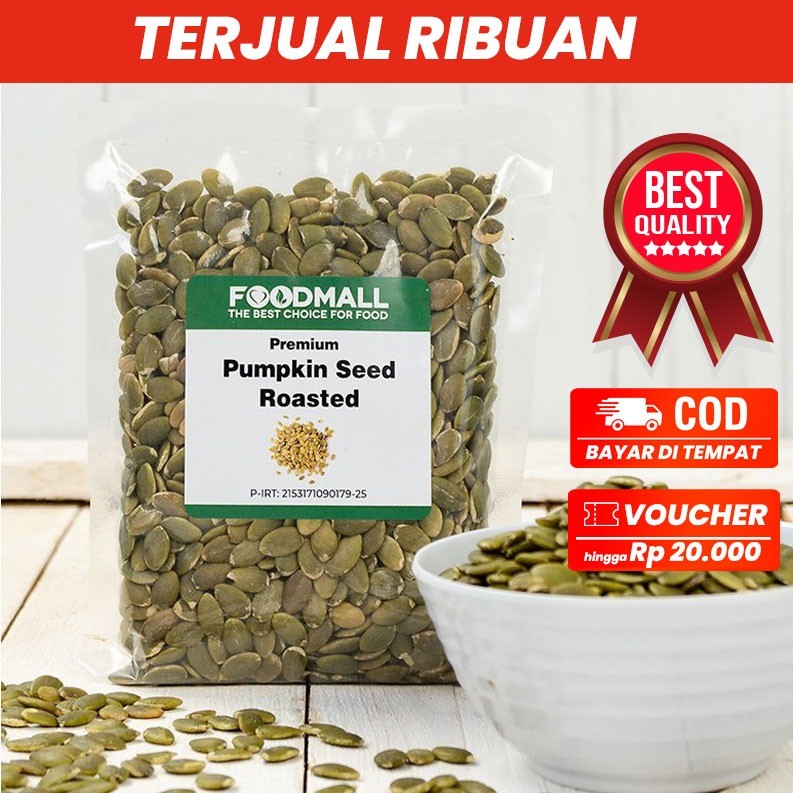 

Pumpkin Seeds ROASTED 250 Gram / Biji Labu Panggang
