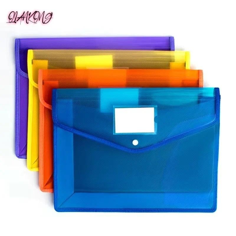 

A4 File Folder Stationery Storage Folder Waterproof File Organizer Folders Pvc Bag Portfolio Paper Storage Office Organizers