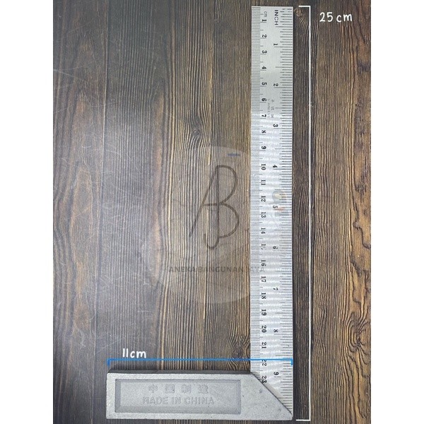 

Penggaris Siku Tukang / Siku Meter Murah 10inch (25cm) / Siku Penggaris / Siku Meter