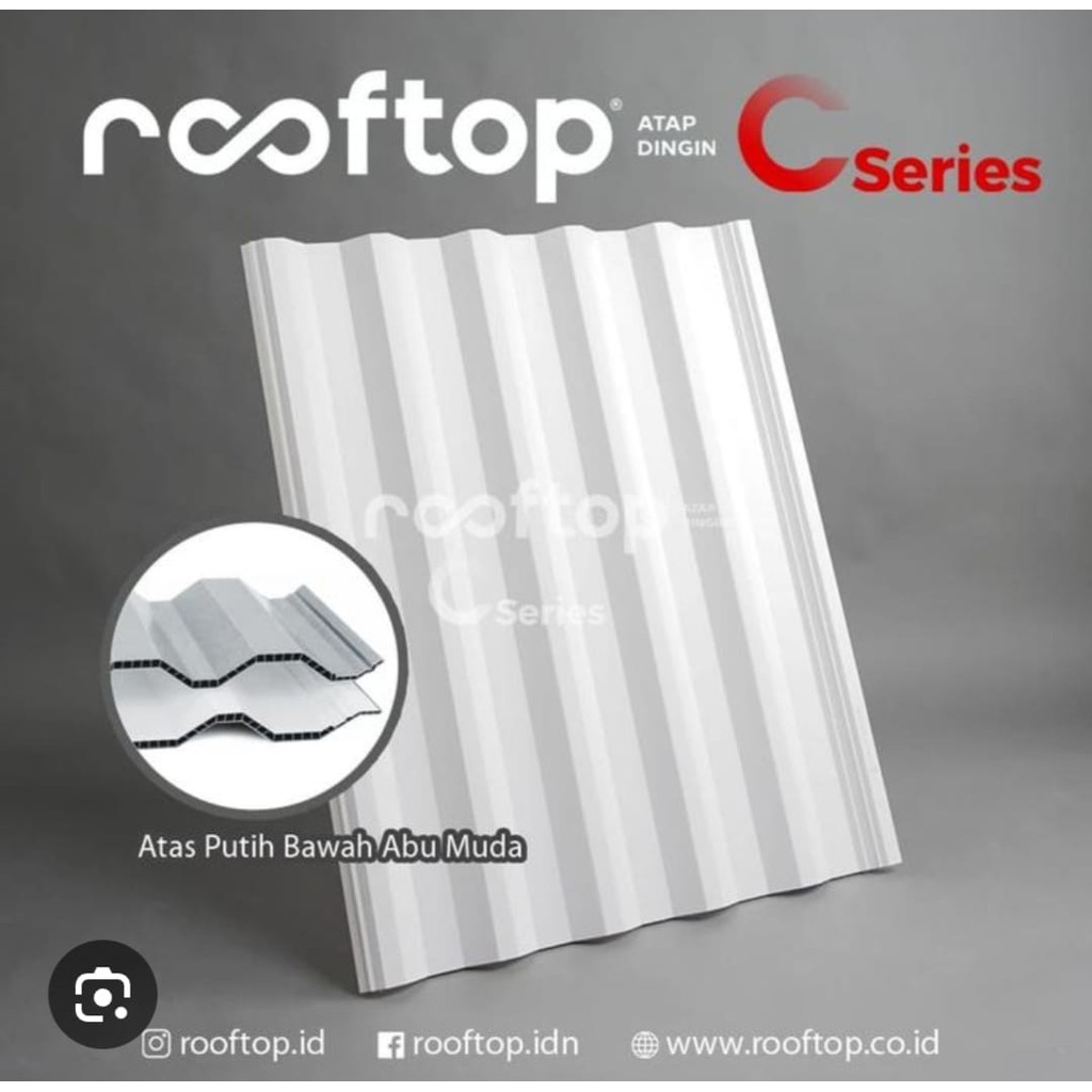 ROOFTOP PUTIH DOFF C SERIES ATAP UPVC