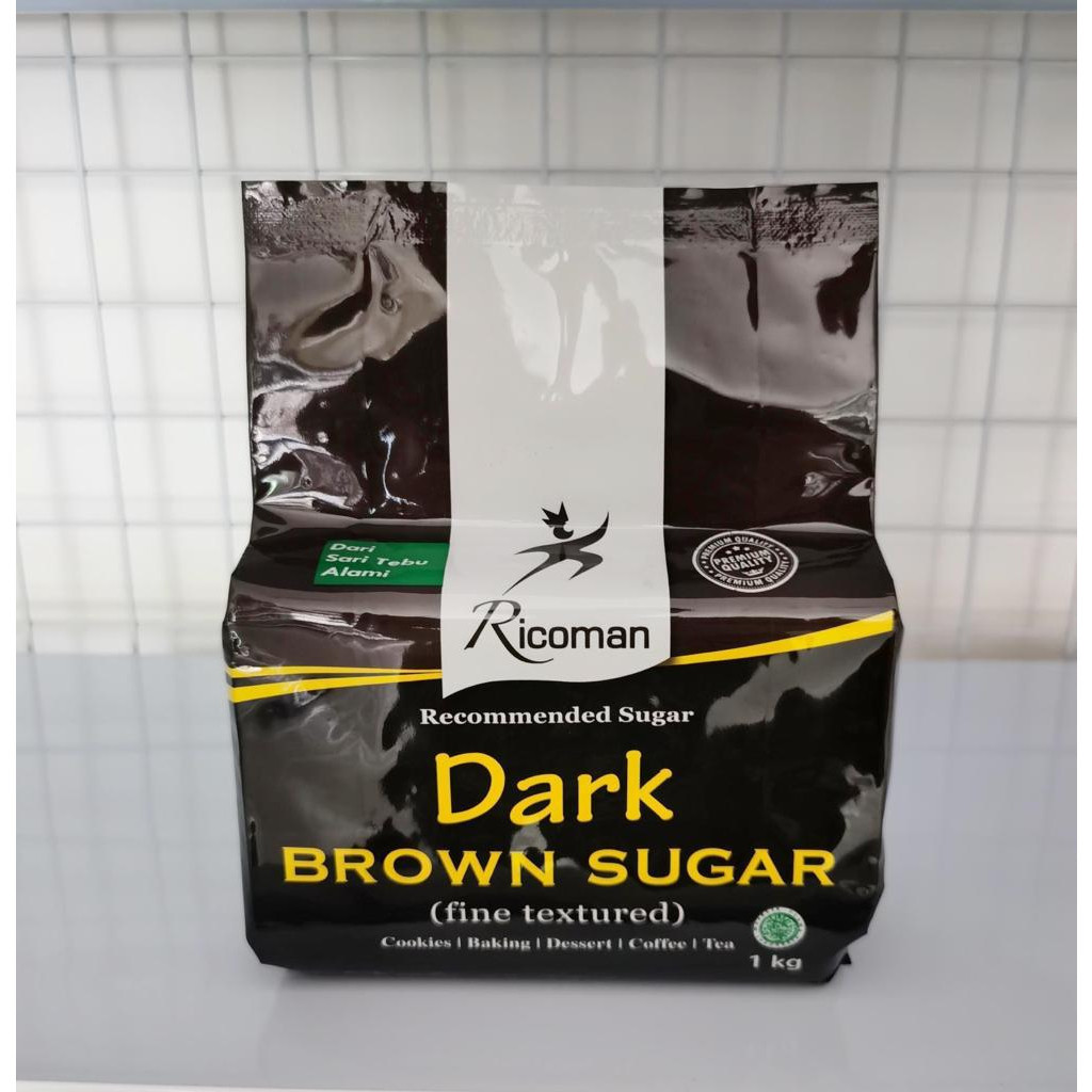 

GRATIS ONGKIR - RICOMAN DARK BROWN SUGAR 1KG