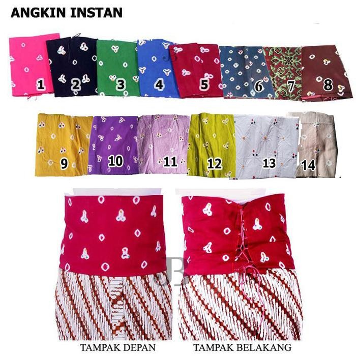 

Angkin Instan Stagen Instan Jumputan Penutup Perut Kebaya Kutubaru - 1