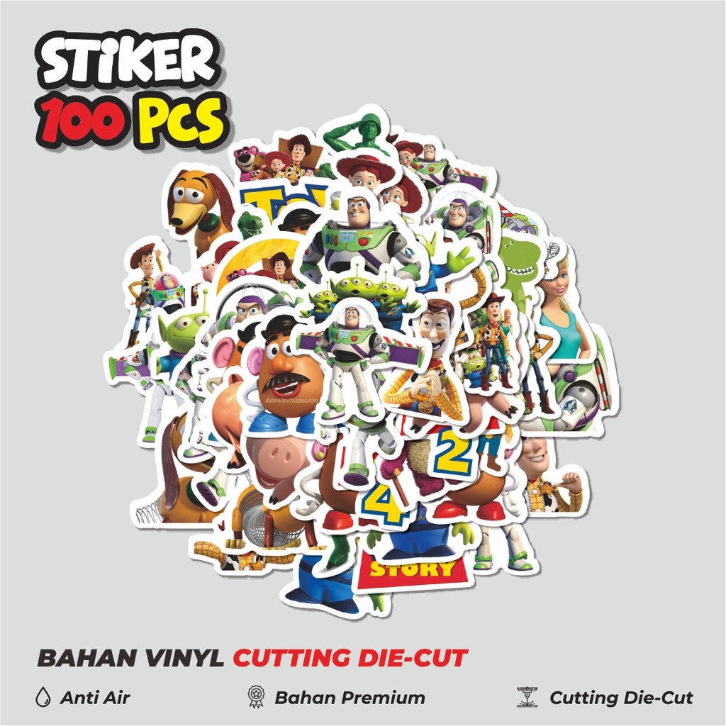 

Terbaru! 50 pcs Stiker Kartun Toy Story Dekorasi Lucu Kreatif untuk Notebook, Skateboard, HP