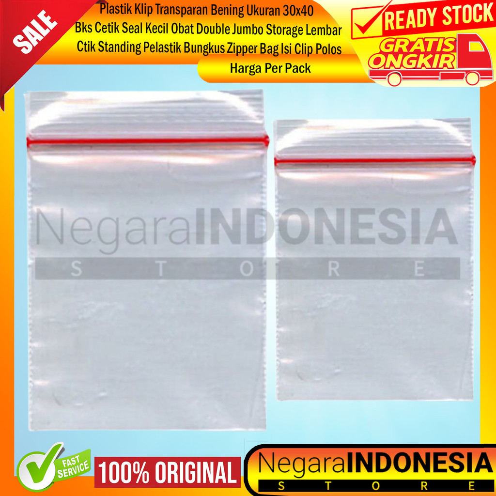 

Plastik Klip Transparan Bening Ukuran 30x40 Bks Cetik Seal Kecil Obat Double Jumbo Storage Lembar Ctik Standing Pelastik Bungkus Zipper Bag Isi Clip Polos Ziplock Pouch 50 Transparant 100 Bumbu Besar Kemasan
