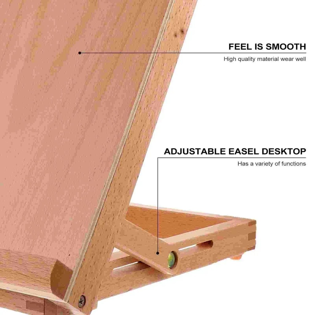 

Table Folding Tabletop Painting Easel Drawing Adjustable Board Artist Drafting Art Wooden Supplies