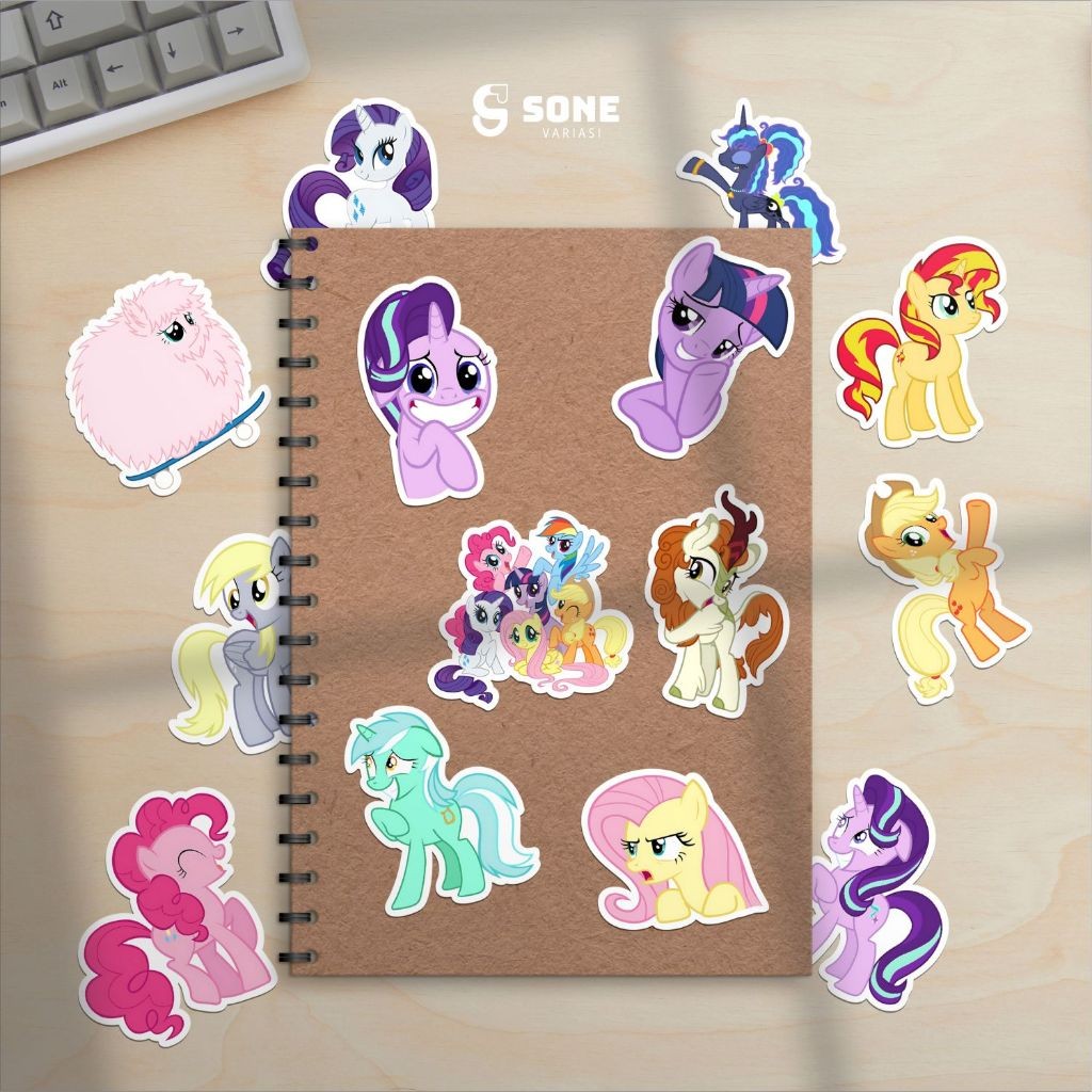 

Stiker Pack My Little Pony/ Sticker Kartun Anak Paper Vinyl Waterproof Glossy Dekorasi Buku Jurnal