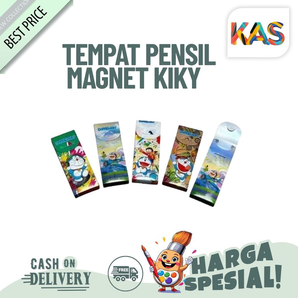

Magnetic Case Pencil / Tempat Pensil Kotak Pensil Magnet Kiky Animasi 4D - Satuan