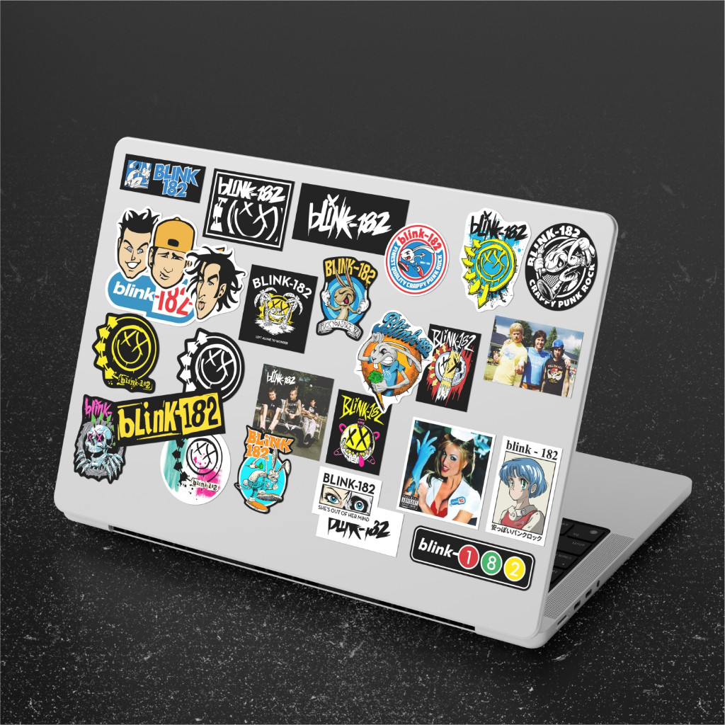 

Stiker Aesthethic Band Blink-182 - Vinyl Waterproof Anti Air Untuk Sticker Band Helm Buku Journal Koper Motor Casing HP Laptop Tumbler Botol Minum Sepeda IPad Tablet Polaroid Kulkas