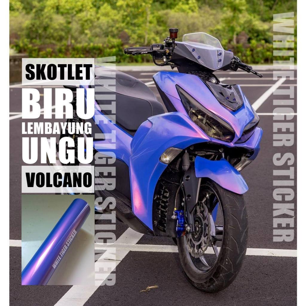 SKOTLET STIKER MOTOR BIRU LEMBAYUNG UNGU SCOTLITE BIRU LEMBAYUNG PURPLE SKOTLET MOTOR BIRU LEMBAYUNG