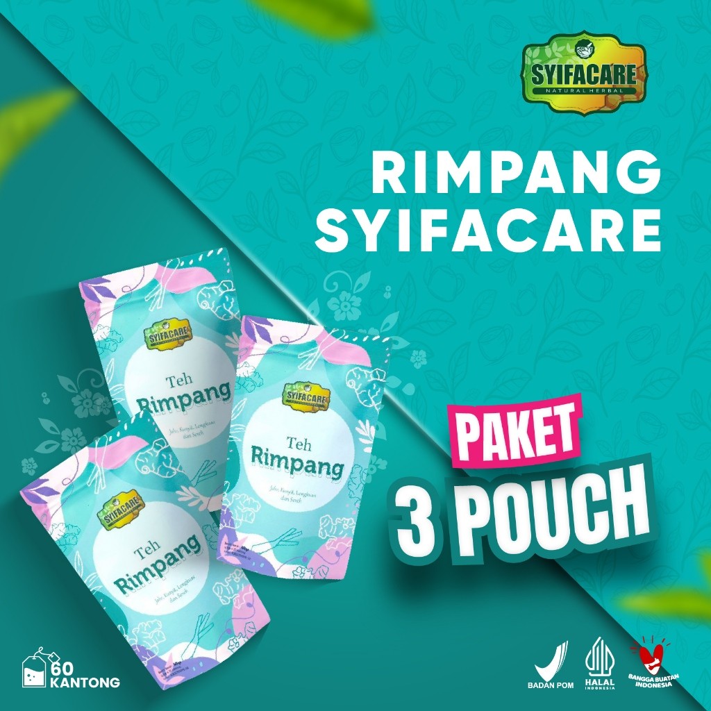 

Teh Rimpang Syifacare - Teh Celup Ramuan Herbal Solusi Diet Pelangsing dari 100% Bahan Alami BPOM